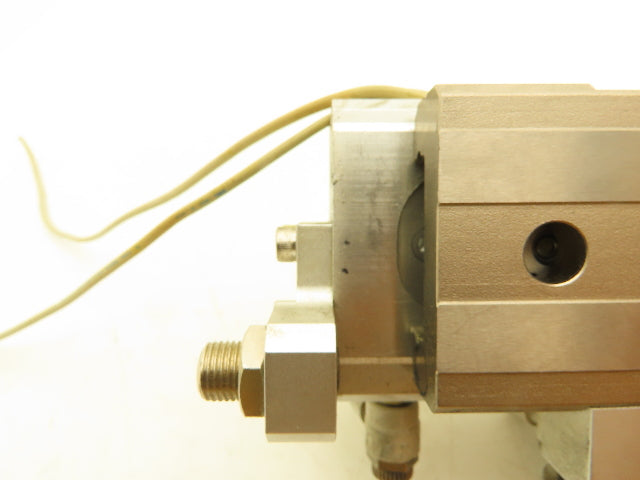 SMC MXQ20-20A Pneumatic Air Slide Table Cylinder w/Stops 20mm Bore 20mm Stroke