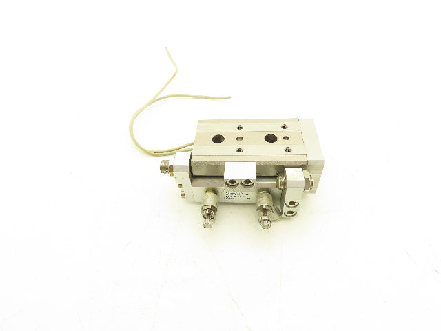 SMC MXQ20-20A Pneumatic Air Slide Table Cylinder w/Stops 20mm Bore 20mm Stroke