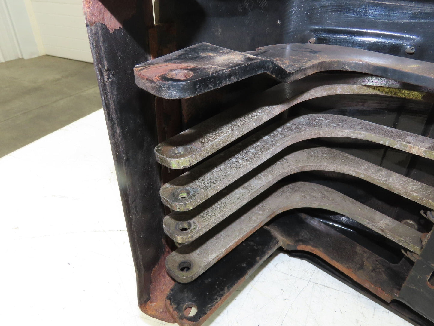 Hyster E60Z Forklift Sideshift 4 Lever Controls And Model Label