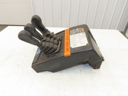 Hyster E60Z Forklift Sideshift 4 Lever Controls And Model Label