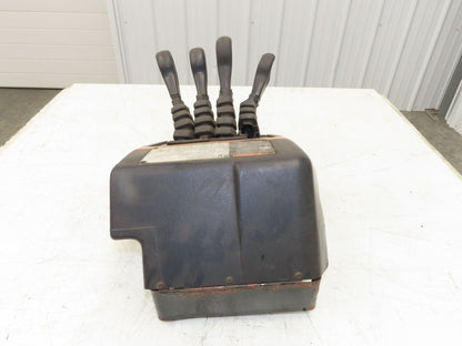 Hyster E60Z Forklift Sideshift 4 Lever Controls And Model Label