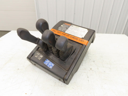 Hyster E60Z Forklift Sideshift 4 Lever Controls And Model Label