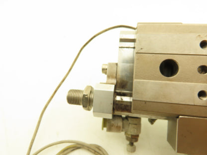 SMC MXQ20-20C-X11 Pneumatic Air Slide Table Cylinder w/Stops 20mm Stroke