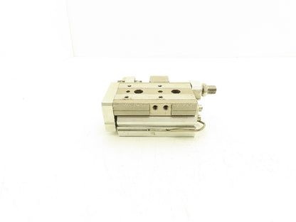 SMC MXQ20-20C-X11 Pneumatic Air Slide Table Cylinder w/Stops 20mm Stroke