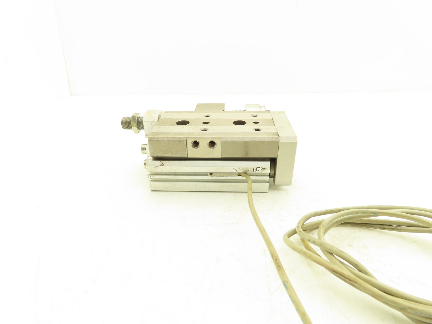 SMC MXQ20L-20C-X11 Pneumatic Air Slide Table Cylinder w/Stops 20mm Stroke