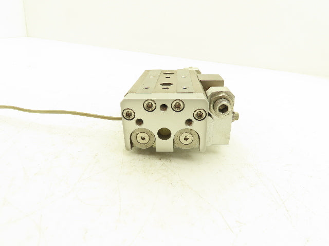 SMC MXQ20L-20C-X11 Pneumatic Air Slide Table Cylinder w/Stops 20mm Stroke