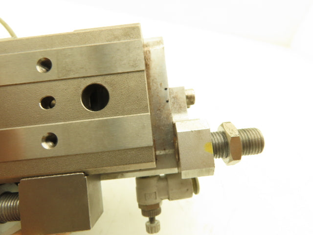 SMC MXQ20L-20C-X11 Pneumatic Air Slide Table Cylinder w/Stops 20mm Stroke