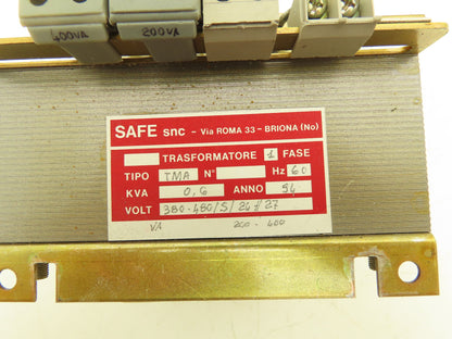 SAFE snc Transformer 1PH 380-480V Primary 24/27V Secondary 400 VA