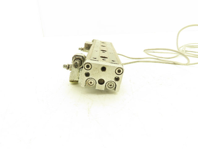 SMC MXQ12-75B Pneumatic Air Slide Table Cylinder w/Shocks 12mm Bore 75mm Stroke