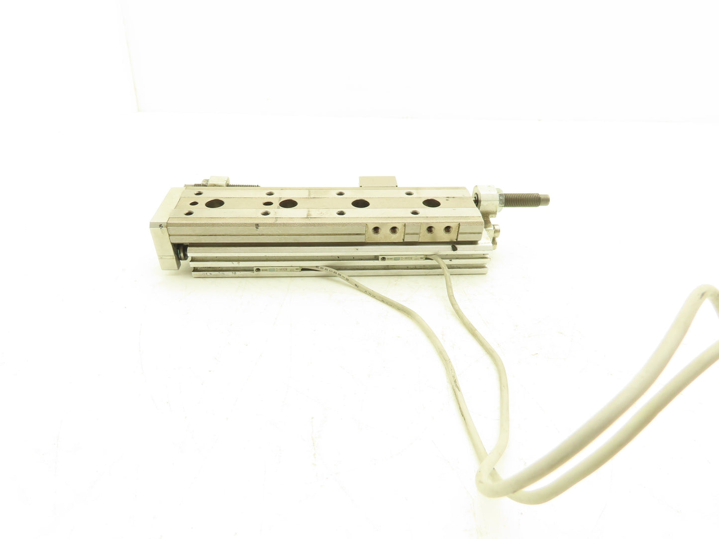 SMC MXQ12-75B Pneumatic Air Slide Table Cylinder w/Shocks 12mm Bore 75mm Stroke