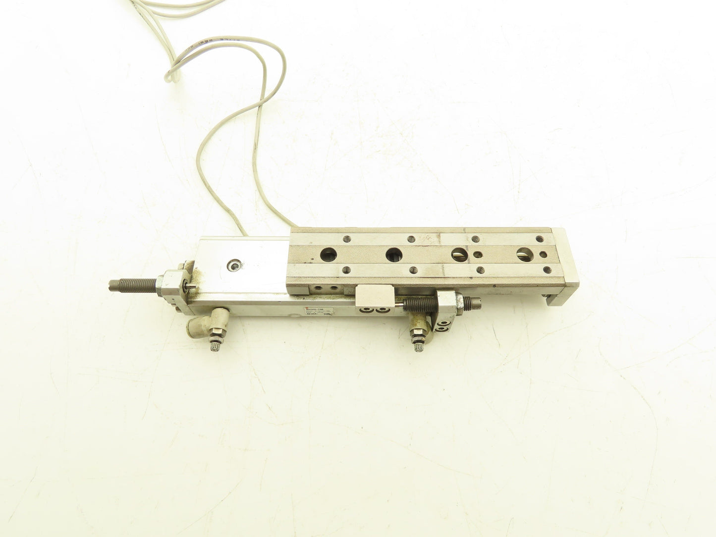 SMC MXQ12-75B Pneumatic Air Slide Table Cylinder w/Shocks 12mm Bore 75mm Stroke