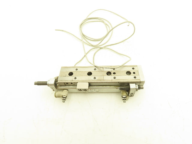 SMC MXQ12-75B Pneumatic Air Slide Table Cylinder w/Shocks 12mm Bore 75mm Stroke