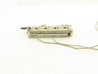 SMC MXQ12L-75B Pneumatic Air Slide Table Cylinder w/Shocks 12mm Bore 75mm Stroke