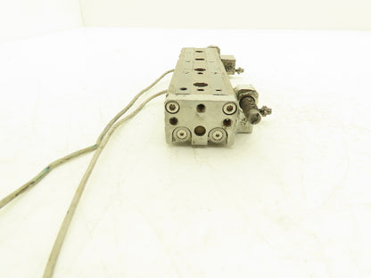 SMC MXQ12L-75B Pneumatic Air Slide Table Cylinder w/Shocks 12mm Bore 75mm Stroke