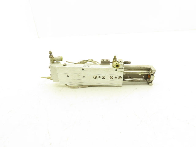 SMC MXQ12-75BSR Pneumatic Air Slide Table Cylinder End Lock 12mm x 75mm Stroke