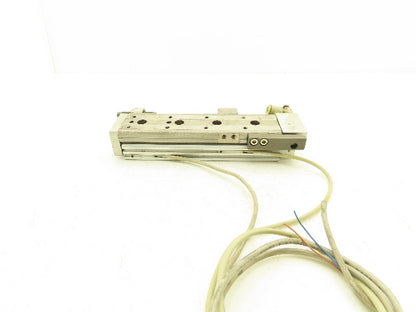 SMC MXQ12-75BSR Pneumatic Air Slide Table Cylinder End Lock 12mm x 75mm Stroke