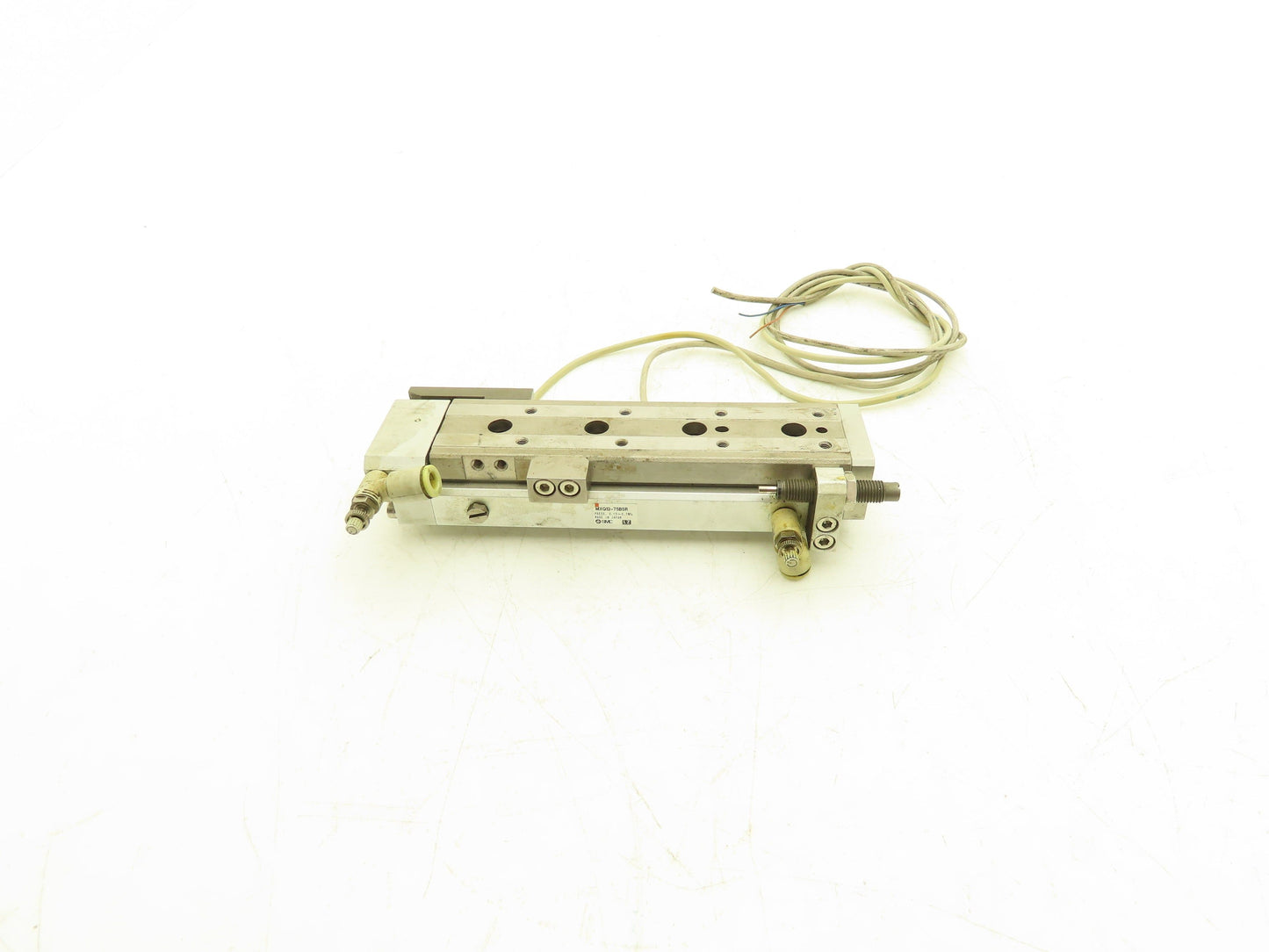 SMC MXQ12-75BSR Pneumatic Air Slide Table Cylinder End Lock 12mm x 75mm Stroke