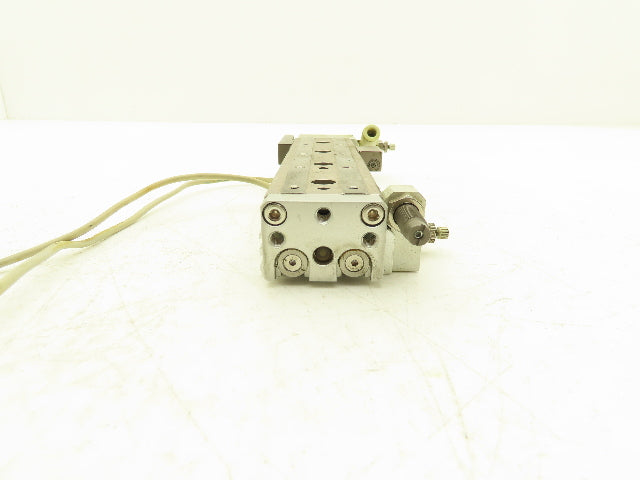 SMC MXQ12L-75BSR Pneumatic Air Slide Table Cylinder End Lock 12mm x 75mm Stroke