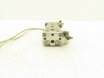 SMC MXQ12L-75BSR Pneumatic Air Slide Table Cylinder End Lock 12mm x 75mm Stroke