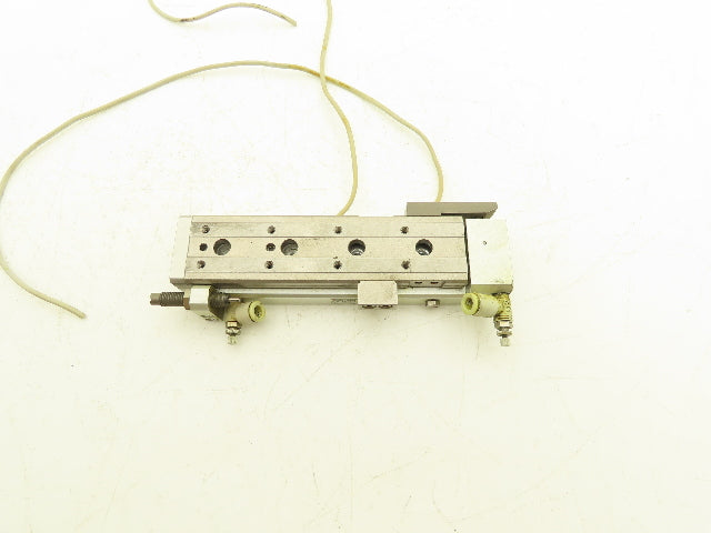 SMC MXQ12L-75BSR Pneumatic Air Slide Table Cylinder End Lock 12mm x 75mm Stroke