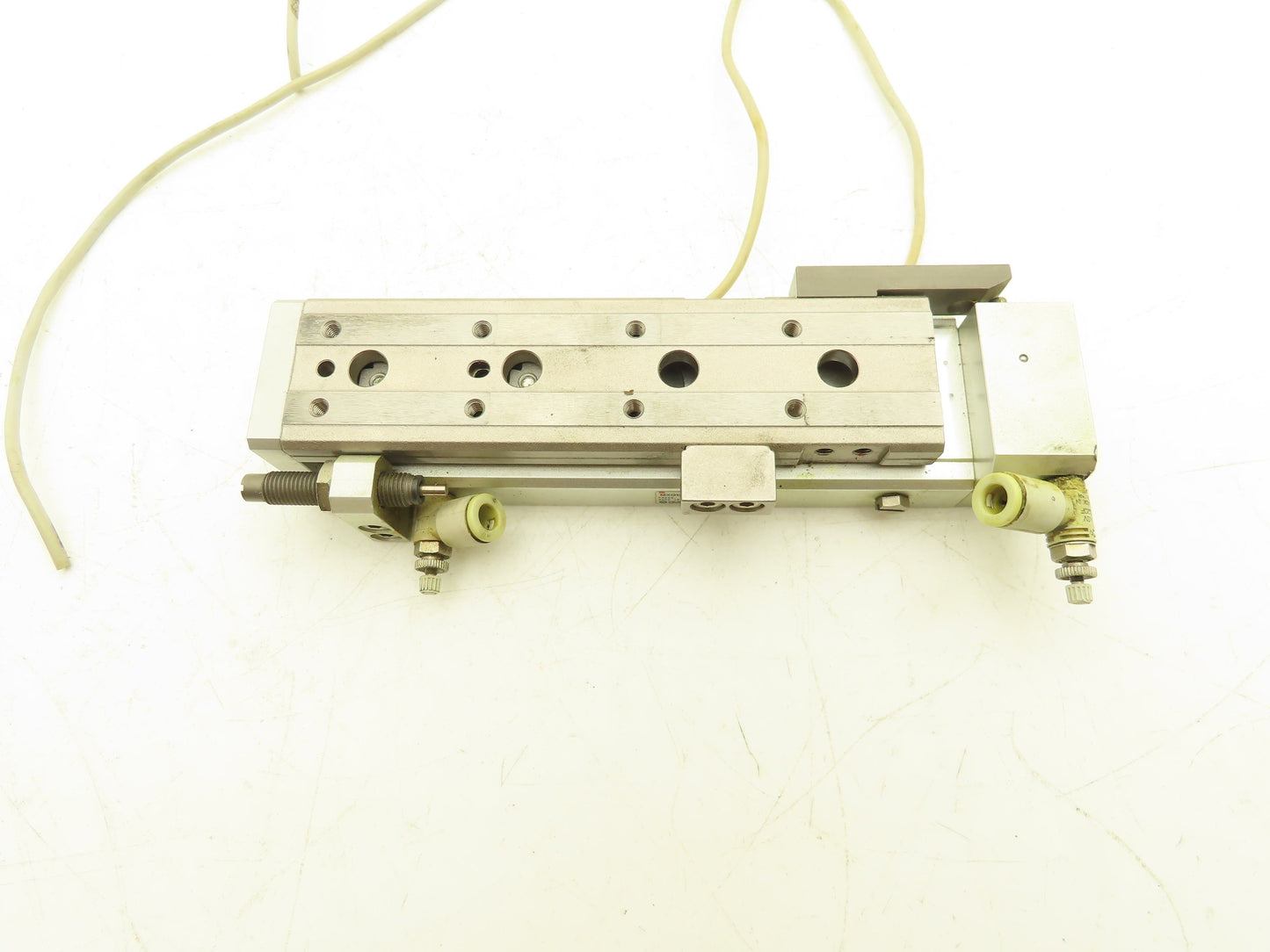 SMC MXQ12L-75BSR Pneumatic Air Slide Table Cylinder End Lock 12mm x 75mm Stroke