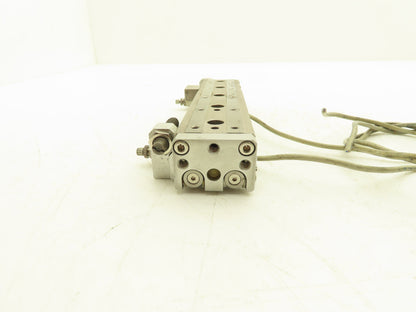 SMC MXQ12-100B Pneumatic Air Slide Table Cylinder w/Shocks 12mm x 100mm Stroke