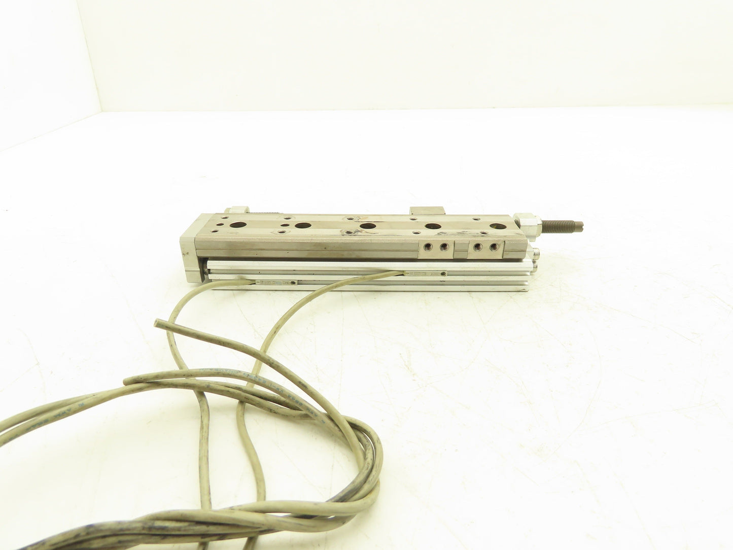 SMC MXQ12-100B Pneumatic Air Slide Table Cylinder w/Shocks 12mm x 100mm Stroke