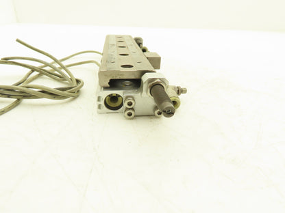 SMC MXQ12-100B Pneumatic Air Slide Table Cylinder w/Shocks 12mm x 100mm Stroke