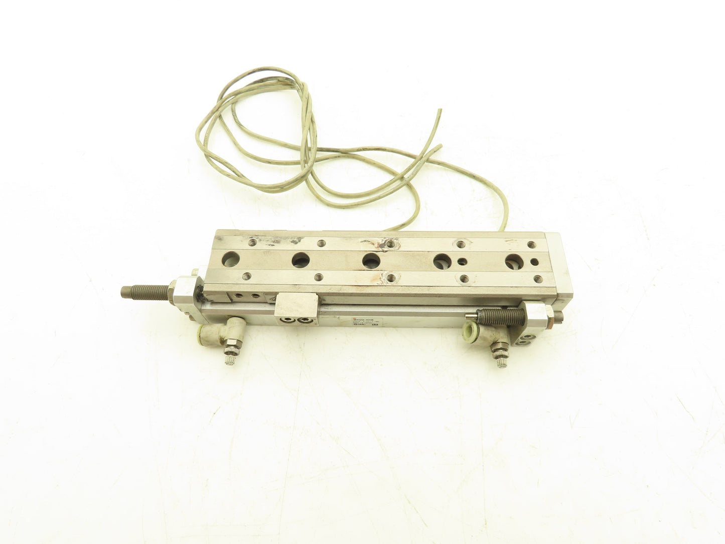 SMC MXQ12-100B Pneumatic Air Slide Table Cylinder w/Shocks 12mm x 100mm Stroke