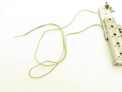 SMC MXQ12L-100B Pneumatic Air Slide Table Cylinder w/Shocks 12mm x 100mm Stroke