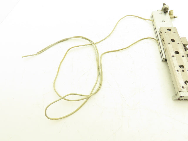 SMC MXQ12L-100B Pneumatic Air Slide Table Cylinder w/Shocks 12mm x 100mm Stroke