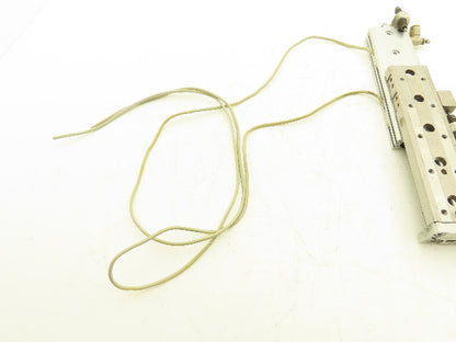 SMC MXQ12L-100B Pneumatic Air Slide Table Cylinder w/Shocks 12mm x 100mm Stroke