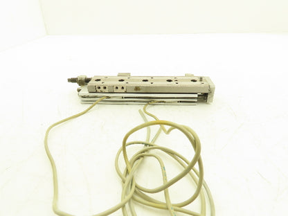 SMC MXQ12L-100B Pneumatic Air Slide Table Cylinder w/Shocks 12mm x 100mm Stroke