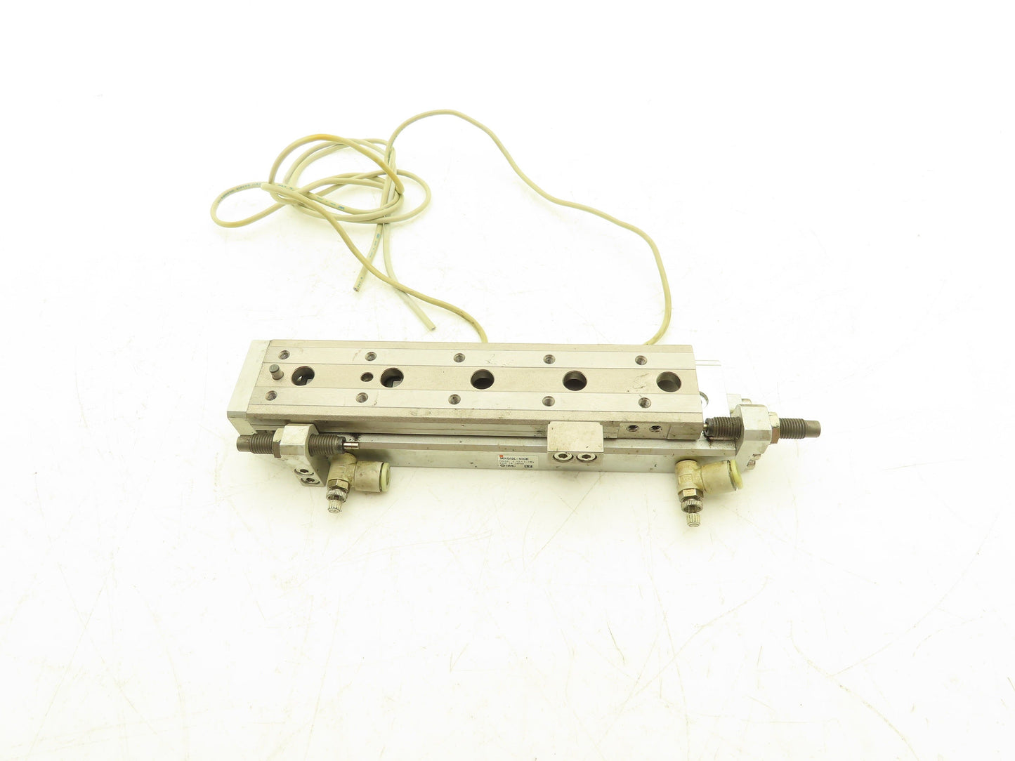 SMC MXQ12L-100B Pneumatic Air Slide Table Cylinder w/Shocks 12mm x 100mm Stroke