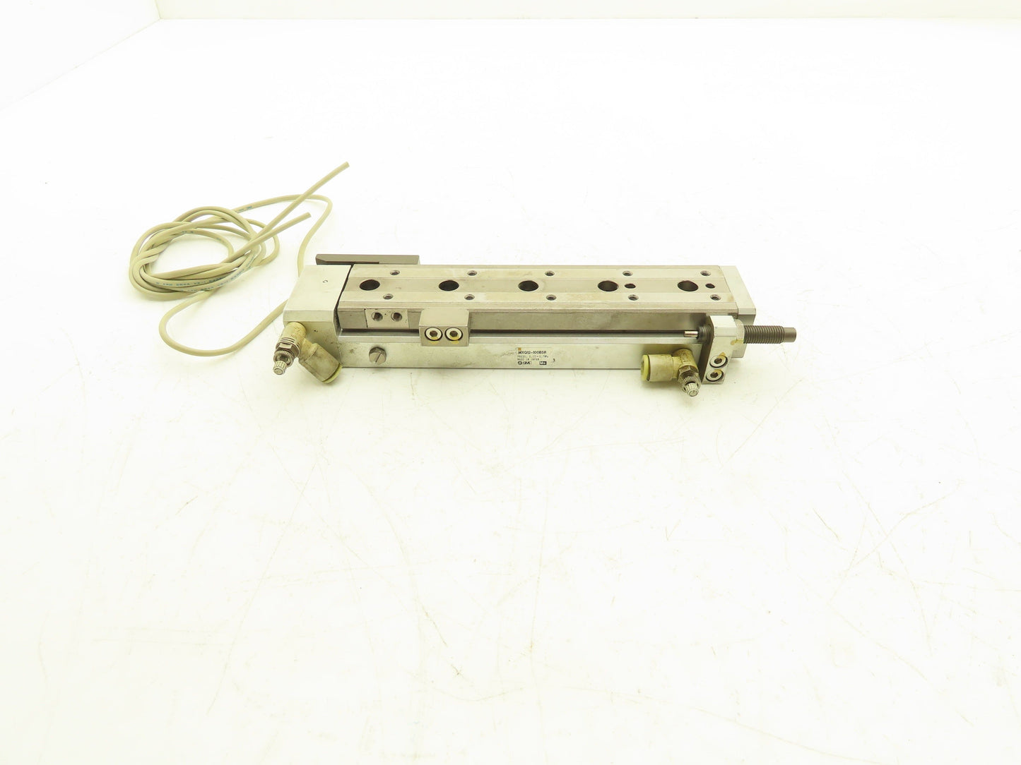 SMC MXQ12-100BSR Pneumatic Air Slide Table Cylinder End Lock 12mm x 100mm Stroke