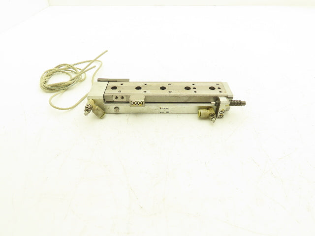 SMC MXQ12-100BSR Pneumatic Air Slide Table Cylinder End Lock 12mm x 100mm Stroke