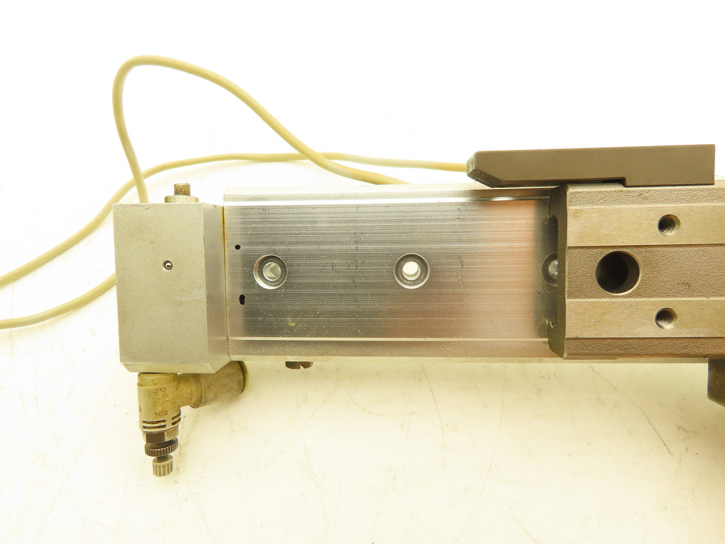 SMC MXQ12-100BSR Pneumatic Air Slide Table Cylinder End Lock 12mm x 100mm Stroke