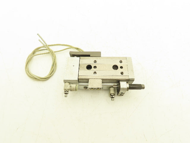 SMC MXQ16-30BSR Pneumatic Air Slide Table Cylinder End Lock 16mm x 30mm Stroke