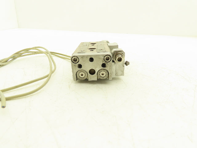 SMC MXQ16L-20A Pneumatic Air Slide Table Cylinder w/Stops 16mm Bore 20mm Stroke