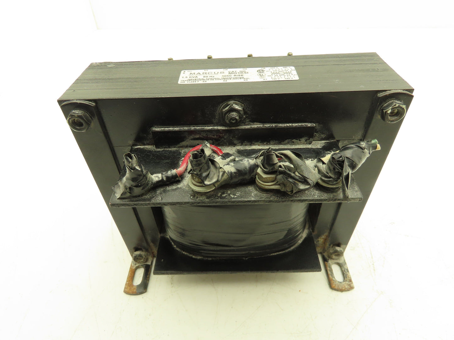 Marcus MO1K5I Transformer 480/240V Pri 240/120V Sec 1.5 kVA Ins. Cl. F