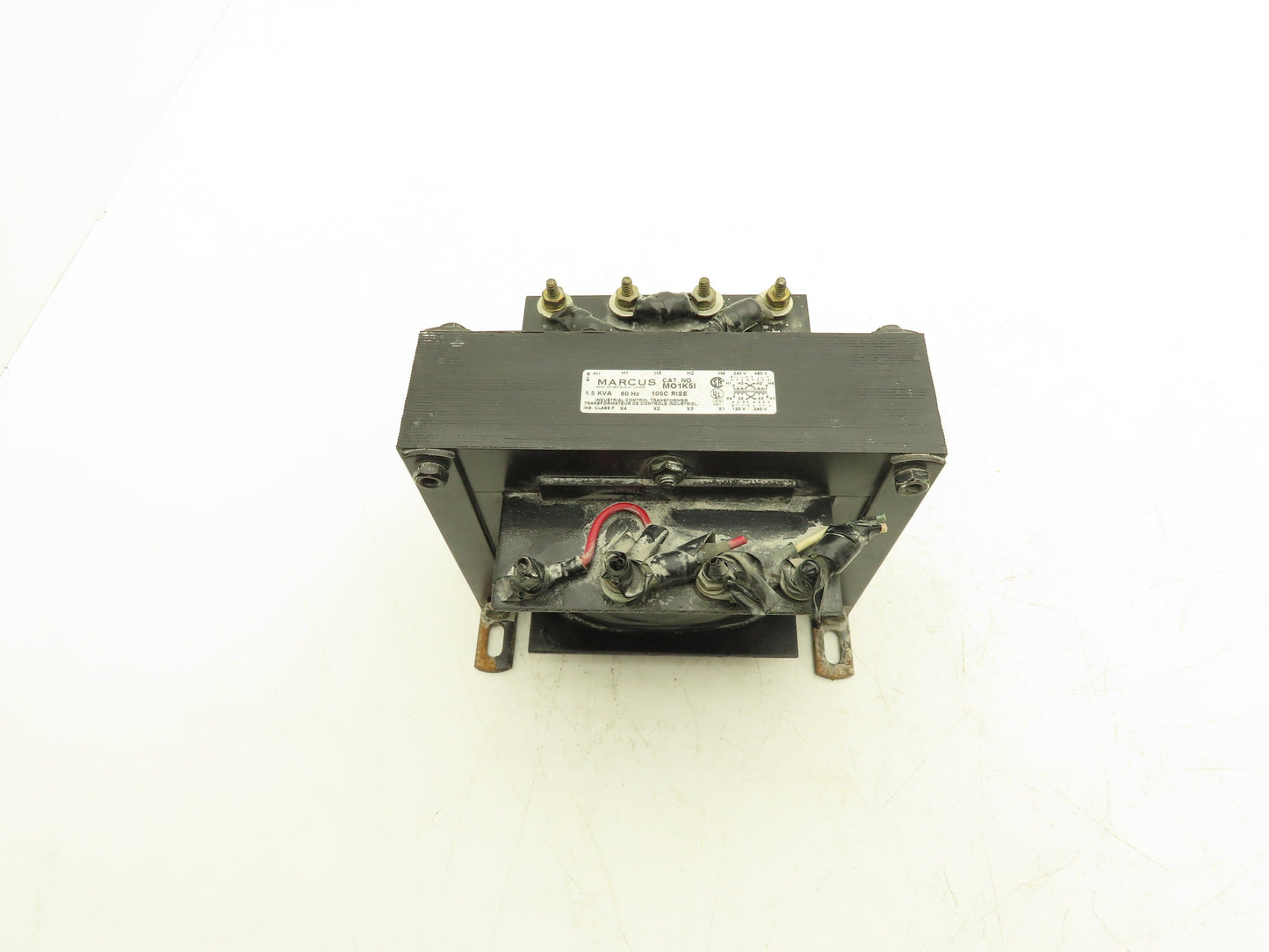 Marcus MO1K5I Transformer 480/240V Pri 240/120V Sec 1.5 kVA Ins. Cl. F