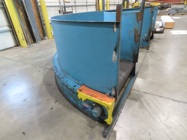 Portec Flomaster 30"W x 180° Curve Belt Conveyor 1Hp 230/460V 3PH 80 FPM