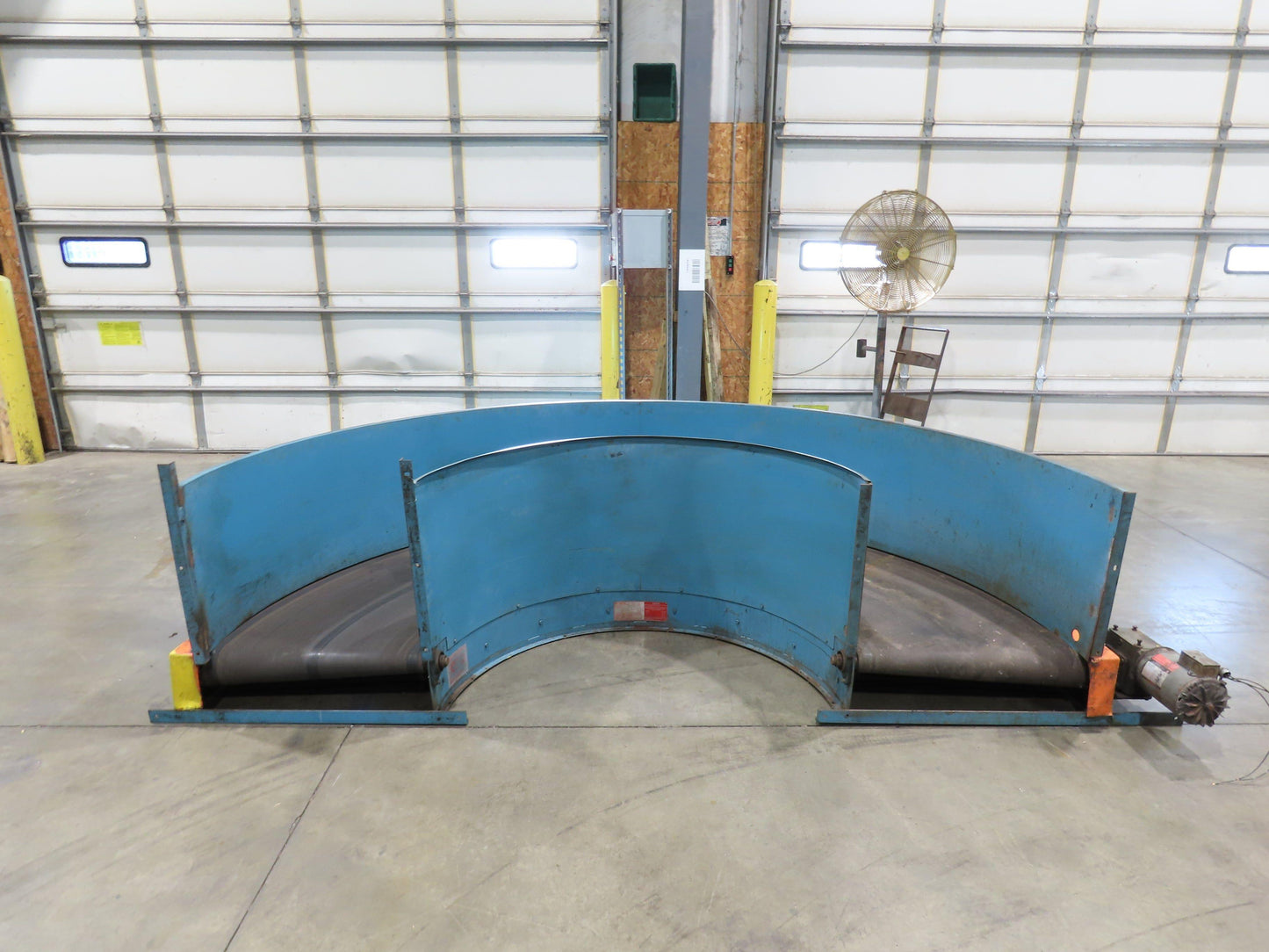 Portec Flomaster 30"W x 180° Curve Belt Conveyor 1Hp 230/460V 3PH 80 FPM