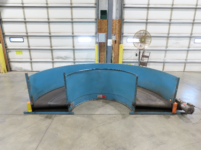 Portec Flomaster 30"W x 180° Curve Belt Conveyor 1Hp 230/460V 3PH 80 FPM
