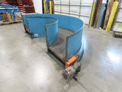 Portec Flomaster 30"W x 180° Curve Belt Conveyor 1Hp 230/460V 3PH 80 FPM