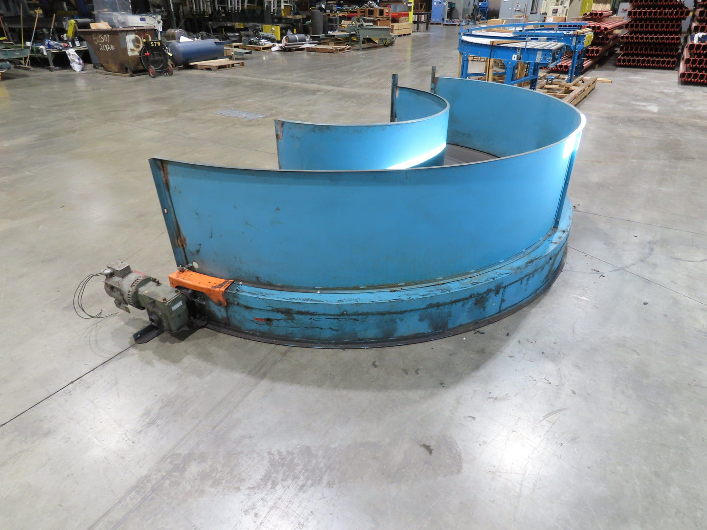 Portec Flomaster 30"W x 180° Curve Belt Conveyor 1Hp 230/460V 3PH 80 FPM