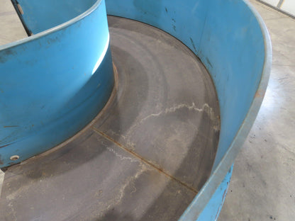 Portec Flomaster 30"W x 180° Curve Belt Conveyor 1Hp 230/460V 3PH 80 FPM