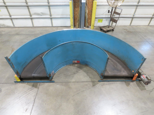 Portec Flomaster 30"W x 180° Curve Belt Conveyor 1Hp 230/460V 3PH 80 FPM