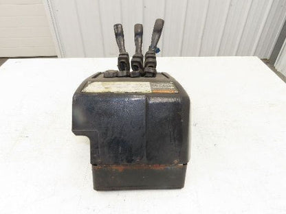 Hyster E60XM2-33 Forklift Sideshift 3 Lever Controls And Model Label