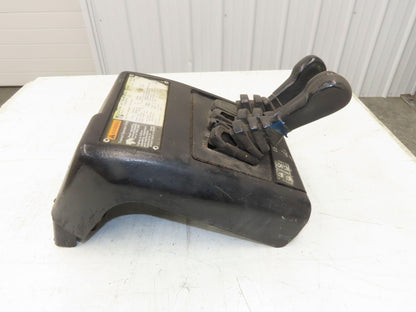 Hyster E60XM2-33 Forklift Sideshift 3 Lever Controls And Model Label